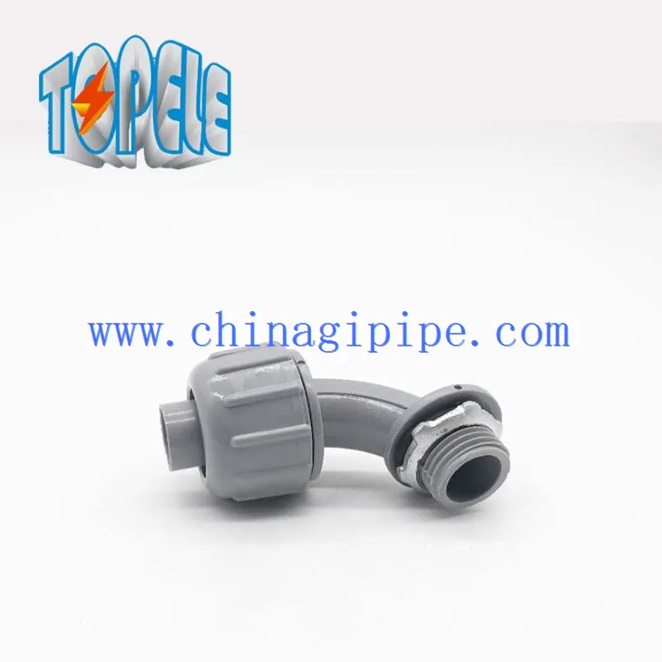 PVC Yas  90  Degree Connector Rau Khoom Ua Si Tight