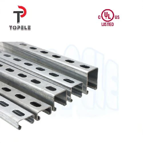 Hot DIP Galvanized 41X41X2.5mm Plain/Slotted Strut Channel Unistrut Channel